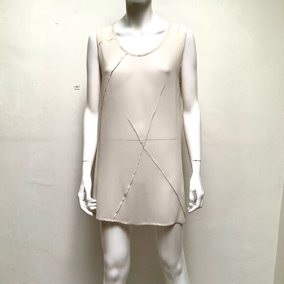 Sheer Sheath Silk Rayon Mini Skirt Medium - Picture 1 of 6